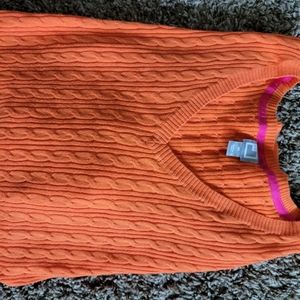 JCPenney Orange Sweater XL